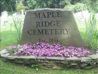 MapleRidgeCemeterySign